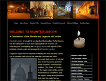 Tablet Screenshot of haunted-london.com